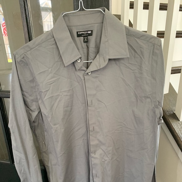 Mens Express Modern Fit Mx Dress Shirt 